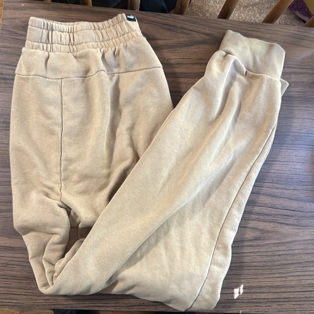 PUMA Mens Tan Jogger Pants
